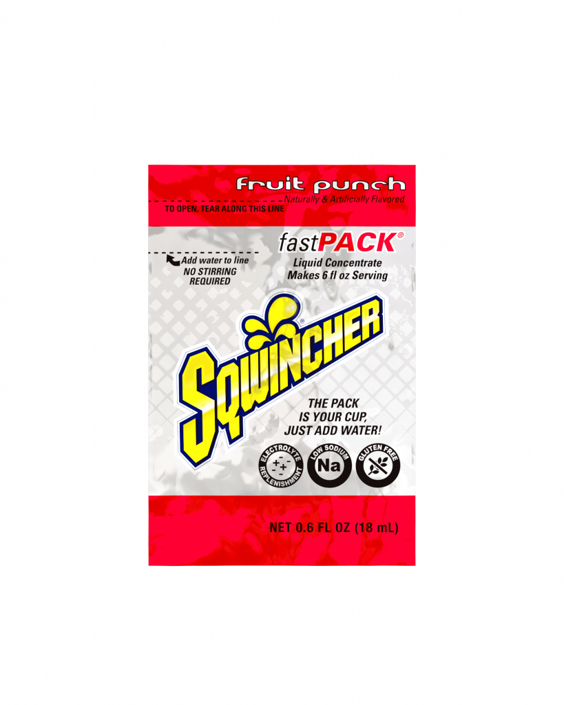 Sqwincher® FAST PACK® Fruit Punch - Spill Control